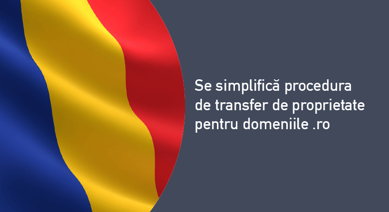 Trasnfer domenii .ro simplificat