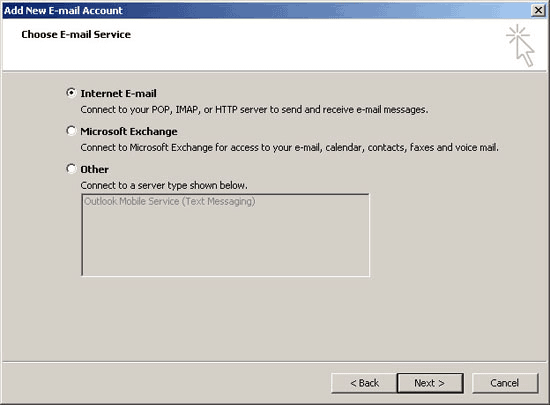 Configurare Outlook 2007 - Tip cont email