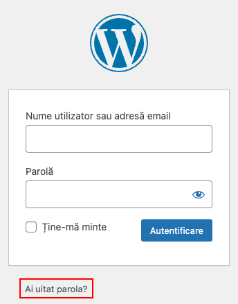 Resetare parolă admin în WordPress