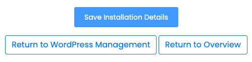 Clic pe butonul Save Installation Details