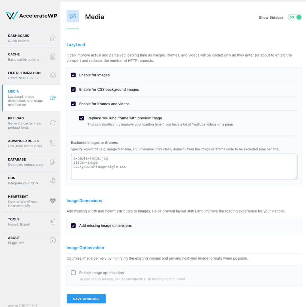 Setare Media în AccelerateWP