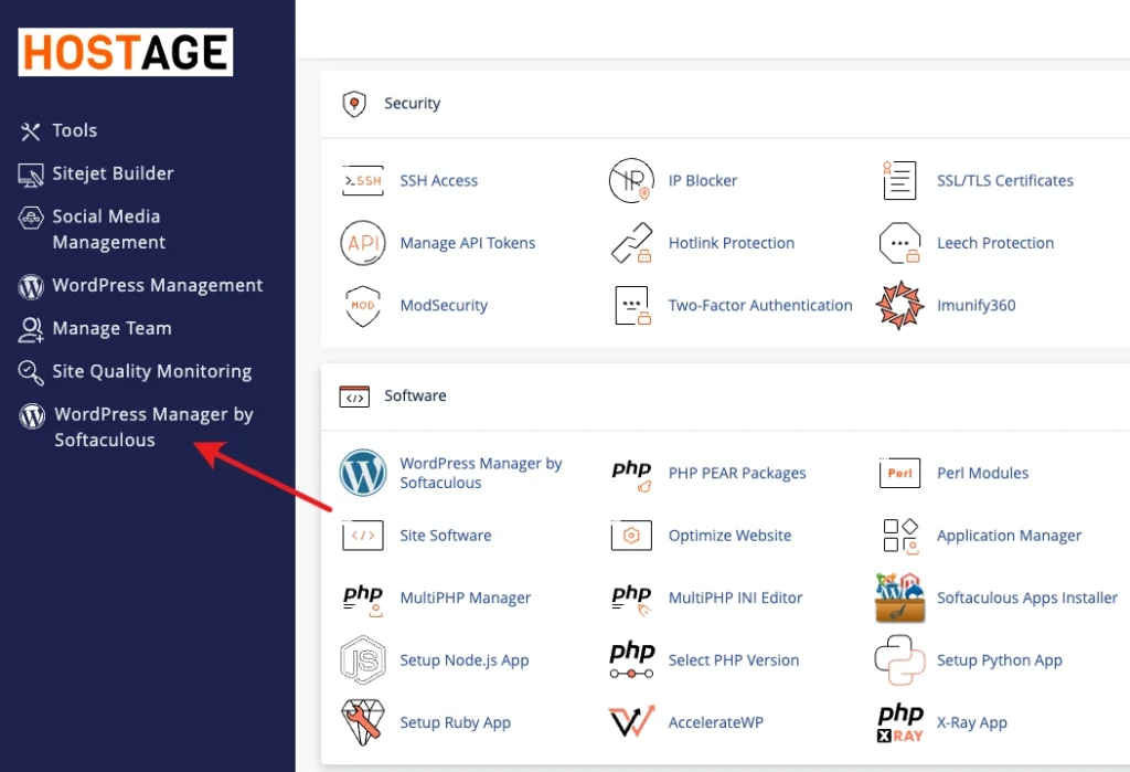 Accesare Softaculous din cPanel