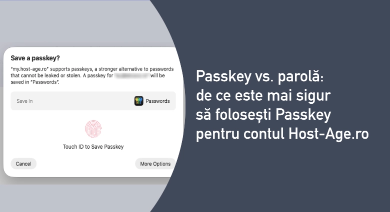 Passkey vs. parolă